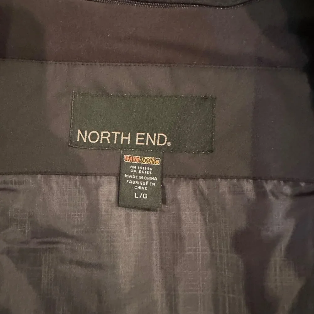 NORTH END MENS JACKET COAT WATER RESISTANT UTK TECHNOLOGY WARM LOGIK LARGE NEW